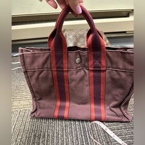 Hermes canvas tote